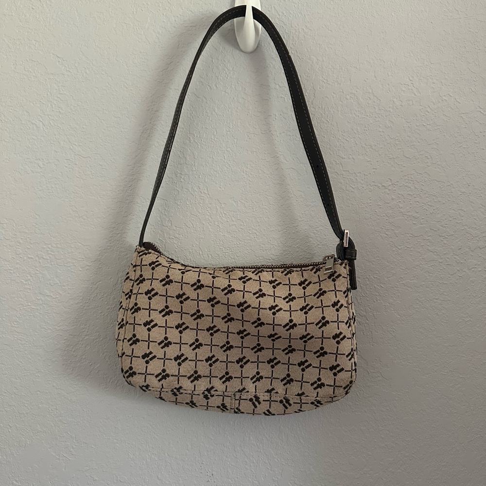 Neutral Patterned Shoulder Bag